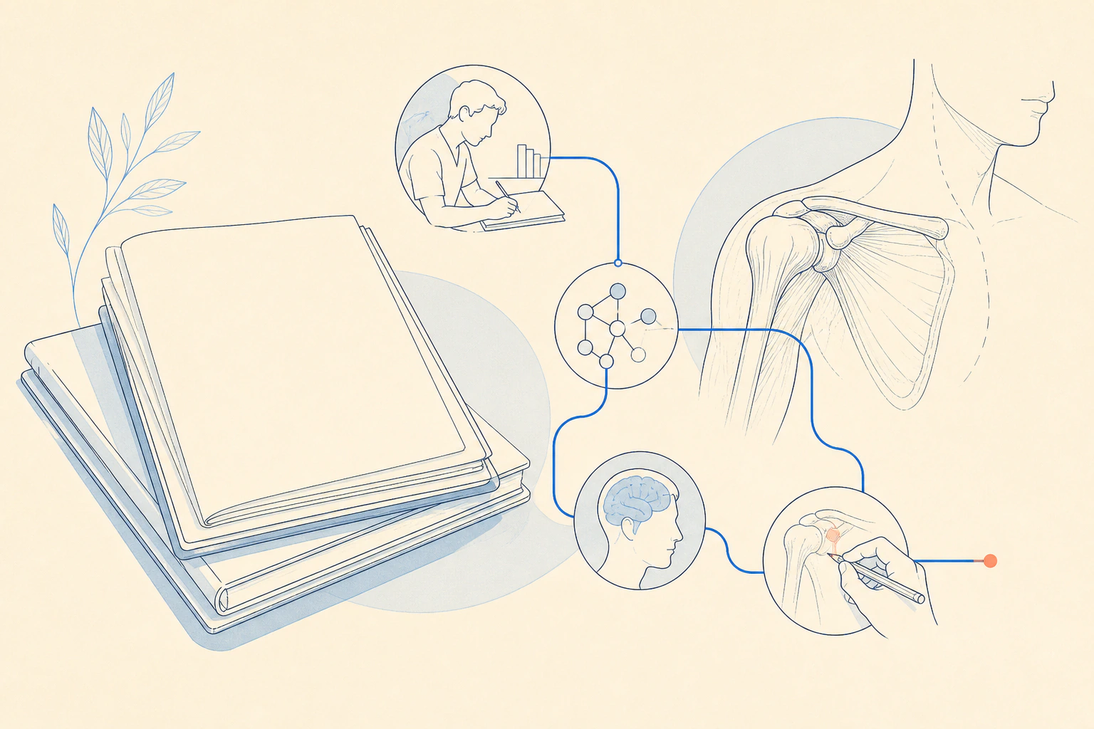 Illustration de cours, d’anatomie et de révision médicale.